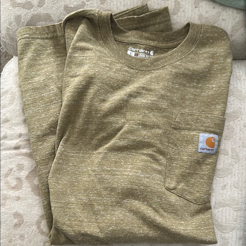 Carhartt Olive Green Pocket T-Shirt